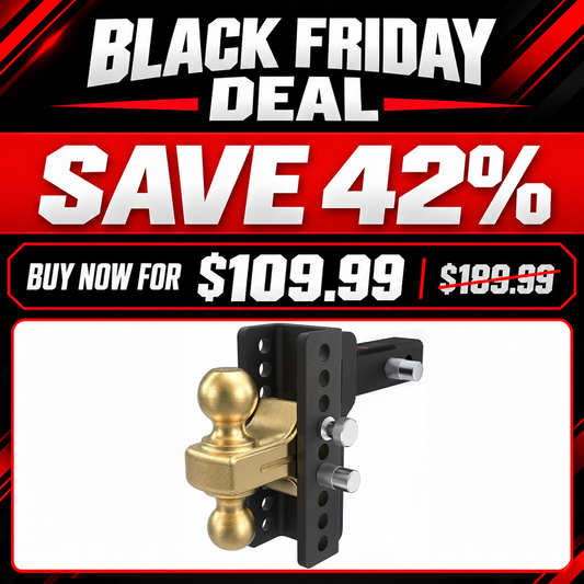 TYT 14K Adjustable Dual-Ball Hitch for 2″ Receiver