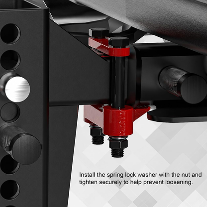 Anti-Rattle Hitch Tightener for 2" Receiver（Red）