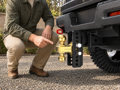 TYT 22K Heavy-Duty Adjustable Dual-Ball Hitch for 2.5″ Receiver - TYT4WD