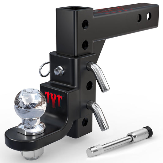 TYT Adjustable Trailer Hitch Ball Mount with 2 inch Ball - TYT4WD