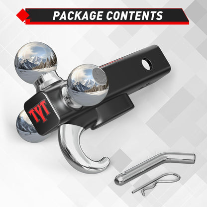TYT Tri-Ball Mount with Tow Hook - TYT4WD