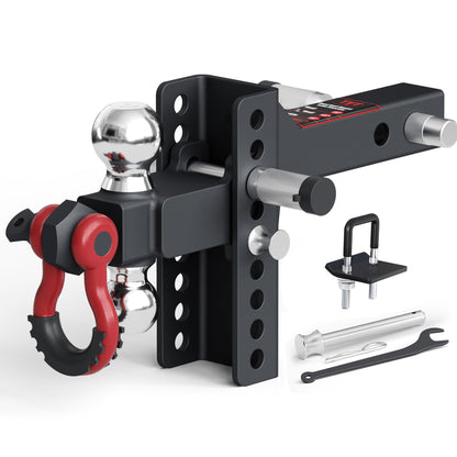 TYT Adjustable Trailer Hitch  3-in-1 Dual-Ball Mount - TYT4WD