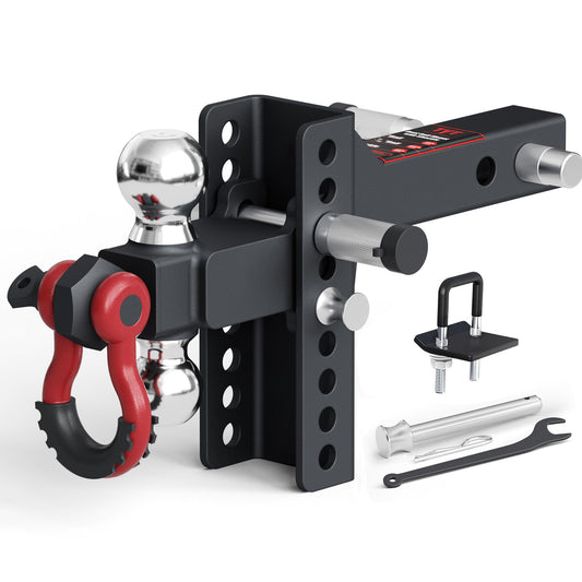 TYT Adjustable Trailer Hitch  3-in-1 Dual-Ball Mount - TYT4WD