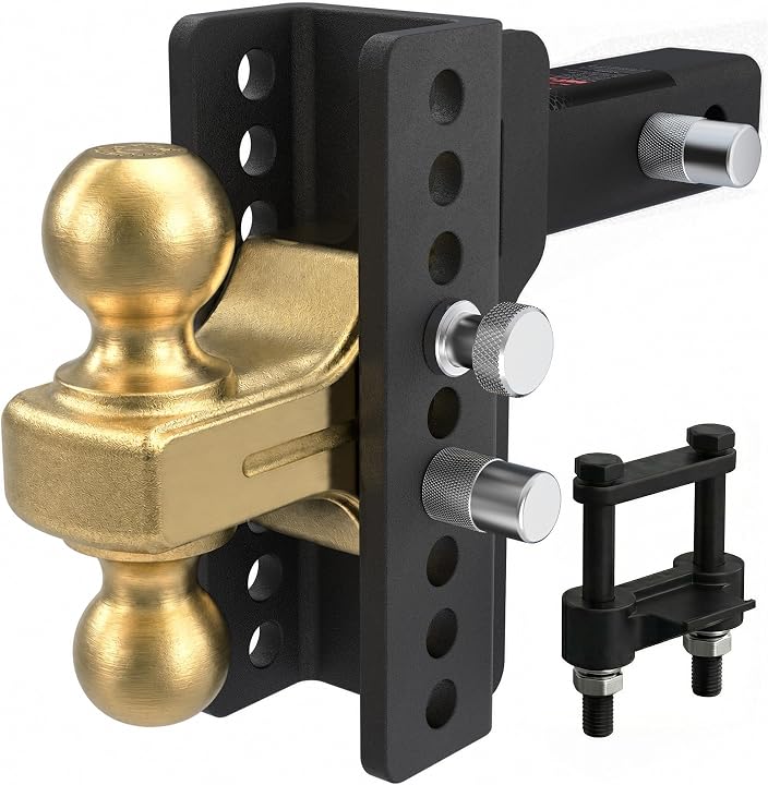 TYT 14K Adjustable Dual-Ball Hitch for 2″ Receiver