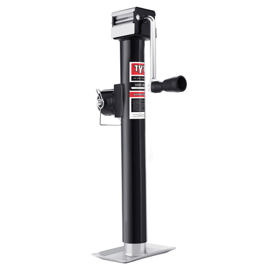 TYT 5000 lbs Weld-On Swivel Trailer Jack – 15" Lift Travel Jack - TYT4WD
