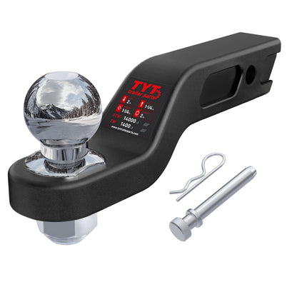 TYT 2-5/16" Ball Heavy Duty Forged Trailer Hitch Ball Mount for 2" Receiver
