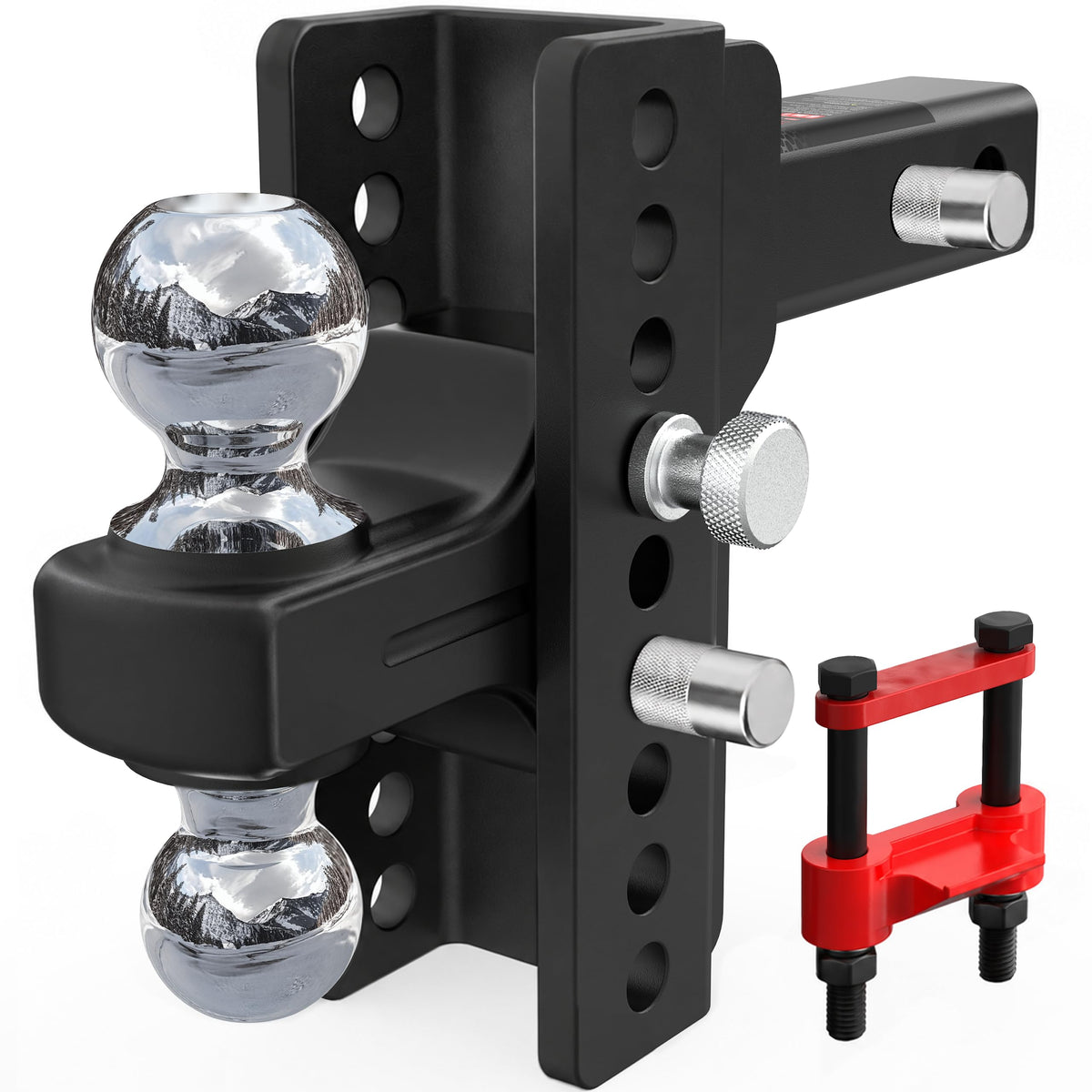 TYT Adjustable Heavy Duty Trailer Hitch Ball Mount for 2-Inch Receiver - TYT4WD