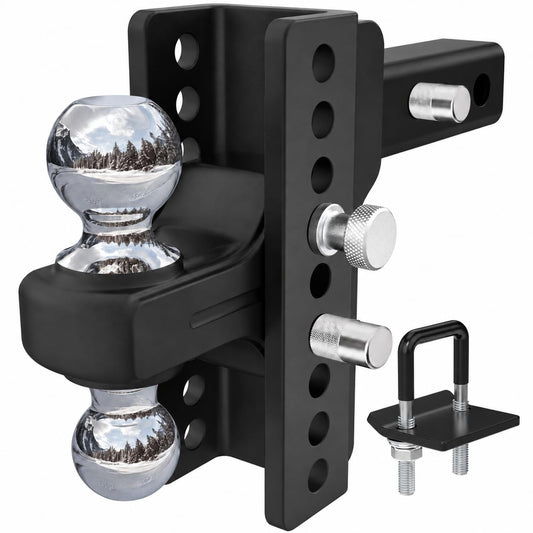 TYT Adjustable Heavy Duty Trailer Hitch Ball Mount for 2.5" Receiver - TYT4WD