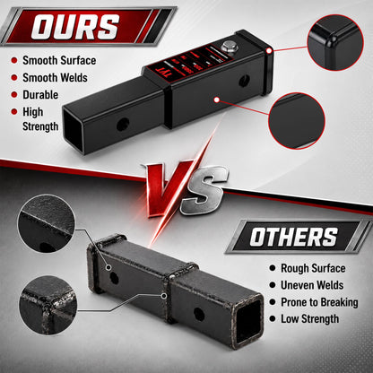 TYT 7-Inch Hitch Extender for 2" Receiver, Trailer Hitch Extension