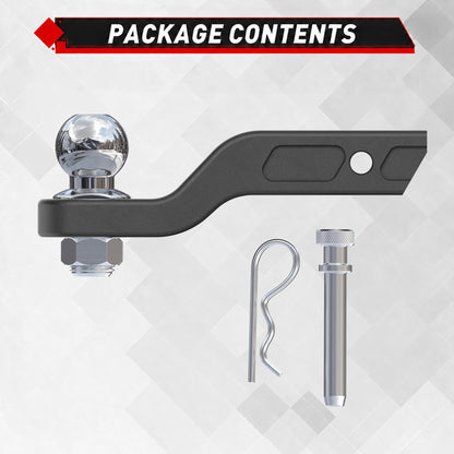 TYT 2-5/16" Ball Heavy Duty Forged Trailer Hitch Ball Mount for 2" Receiver