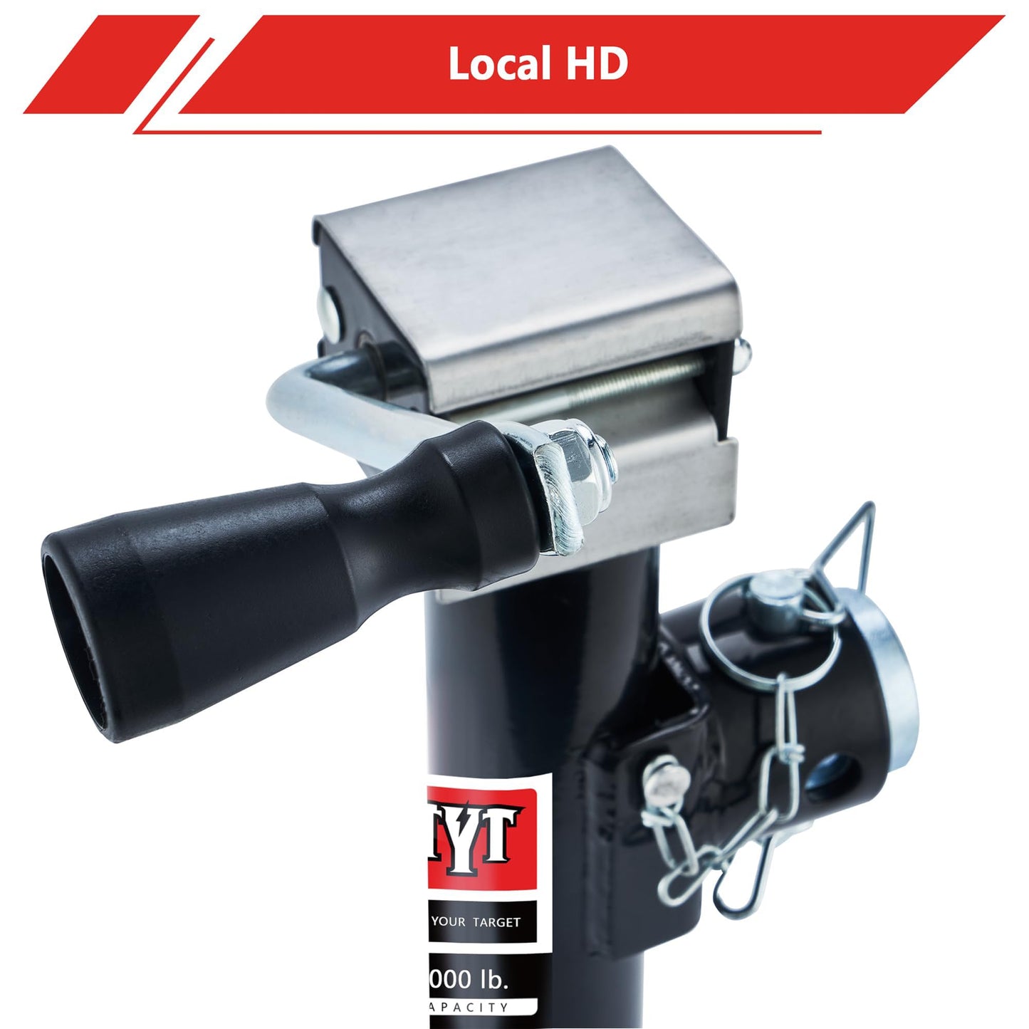 TYT 5000 lbs Weld-On Swivel Trailer Jack – 15" Lift Travel Jack - TYT4WD