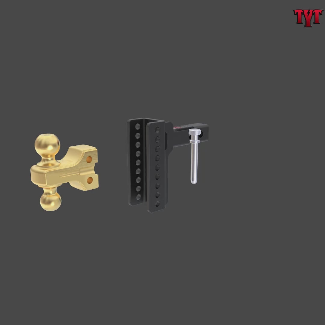 TYT 14K Adjustable Dual-Ball Hitch for 2″ Receiver